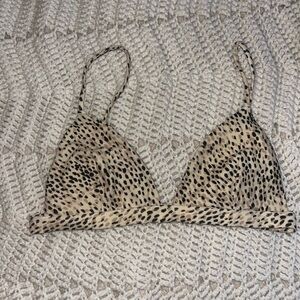 Hollister Cheetah Print Bikini Top
